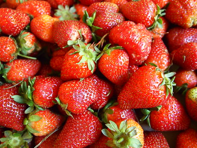"strawberries" by Fried Dough is marked with Public Domain Mark 1.0.