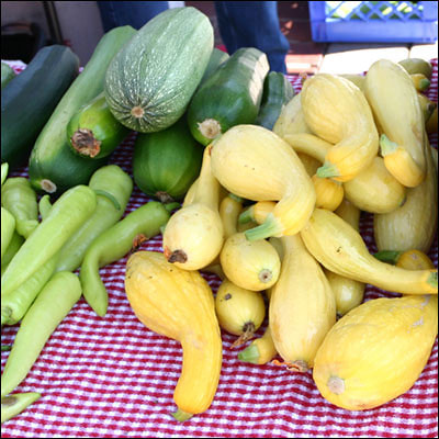 "Summer Squash" by La Grande Farmers' Market is licensed under CC BY 2.0.